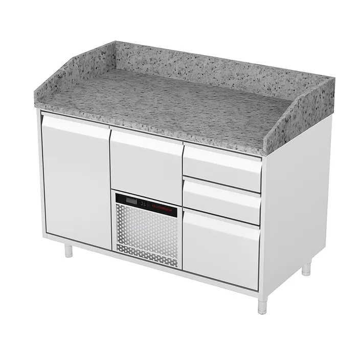 Jahutusega töölaud graniidist tööpinnaga P240 1300 mm
